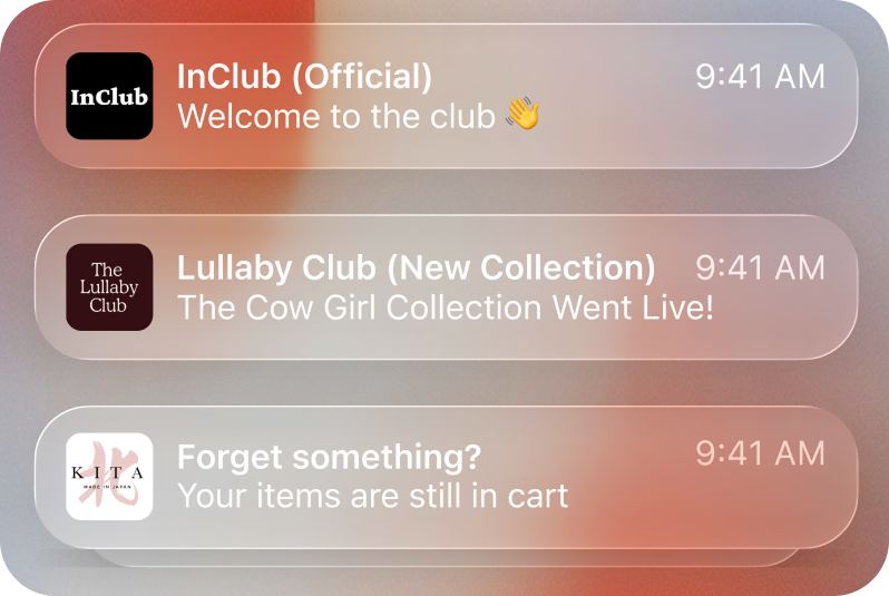 A branded community on InClub